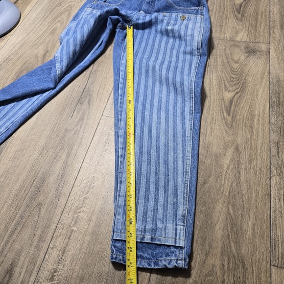 Vintage 80's striped overalls by Rio‎ Stephan Mardon Size Small - Picture 9 of 13